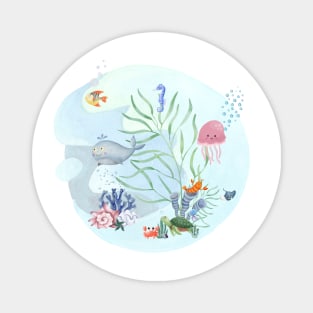 Happy Aquarium Magnet